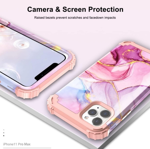 Purple Marble iPhone 11 Pro Max Phone Case - Picture 5 of 16